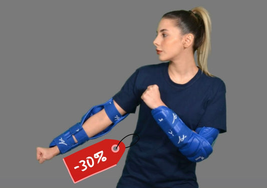 Titanium протектори покриващи лакътя